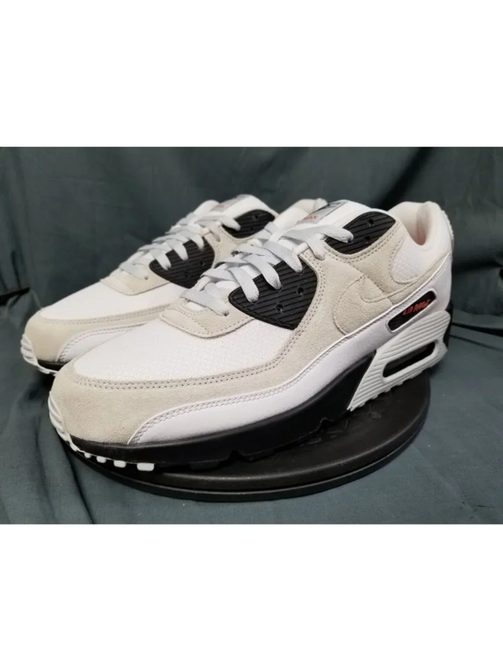 Nike Air Max 90 White Black Hot Curry Sneakers Mens Size 13 NEW NO BOX!